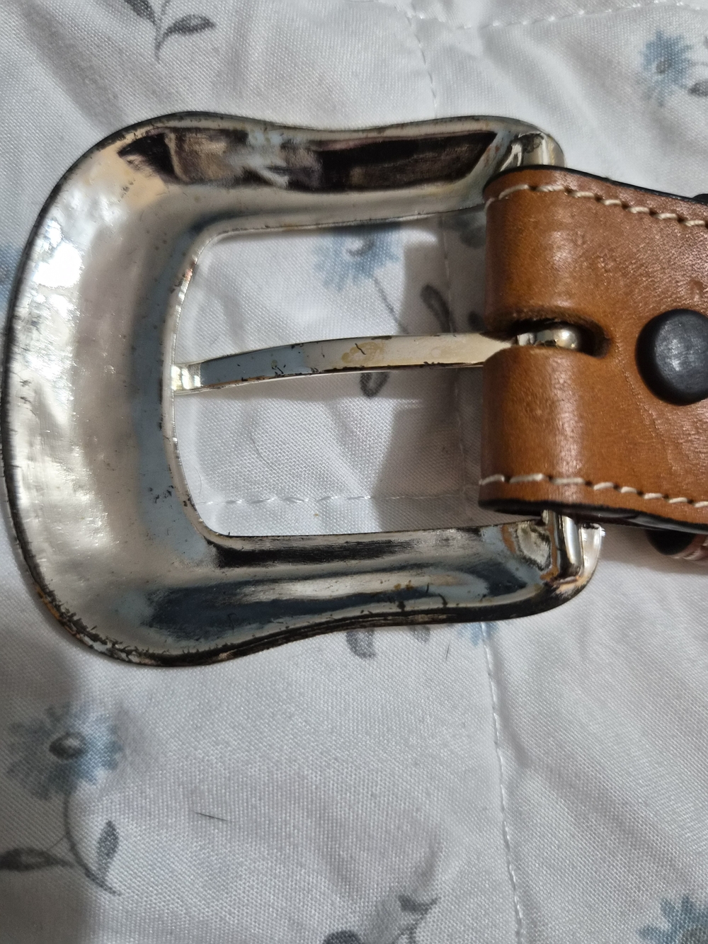 Vintage Ranger Belt Co. Women's Western Hair-On-Hide Star Concho Belt Size 36